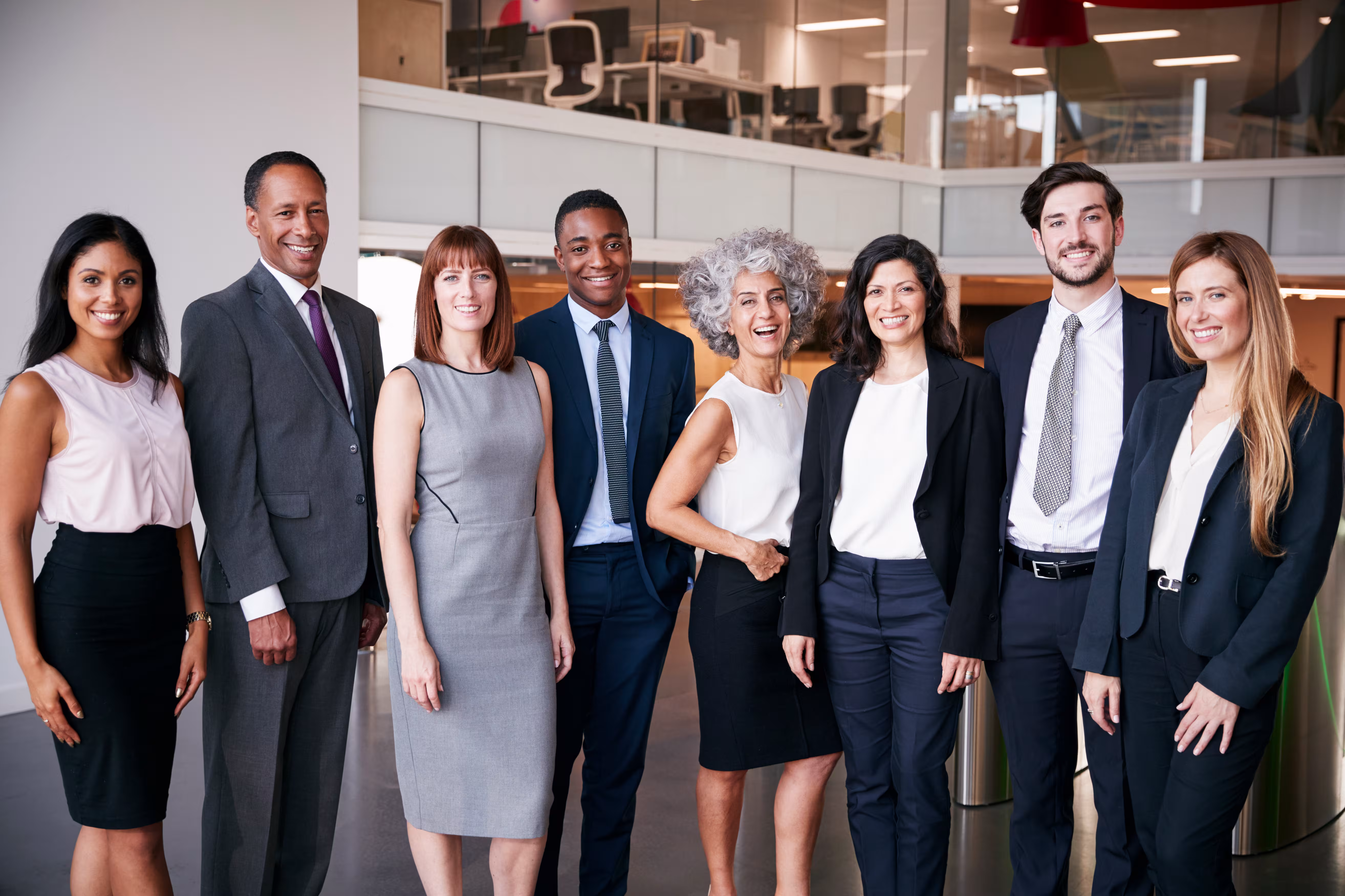group of business people celebrating